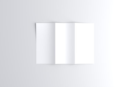 DL Tri-Fold Brochure 3D Renderingの写真素材