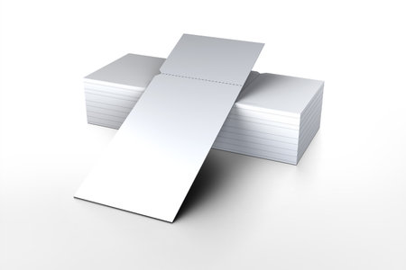 Event Ticket 3D Rendering on Isolated Backgroundの写真素材