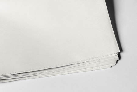 Newspaper Advertising with Blank Page in Isolated Background 3D Renderingの写真素材