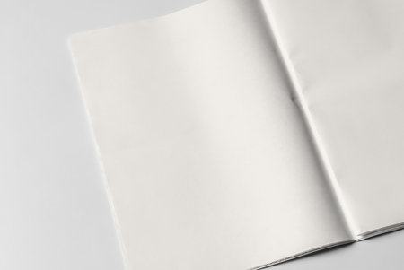 Newspaper Advertising with Blank Page in Isolated Background 3D Renderingの写真素材