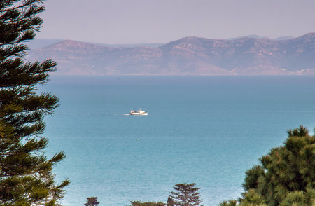 A View of the Sea in Carthage, Tunisia.