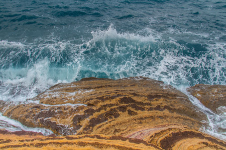 Mountain Rocks and Deserted Beach of Cap Bon, Korbous, Tunisia