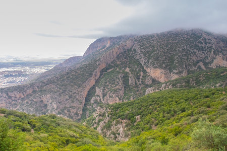Majestic Djebel Zaghouan: Tunisia's Stunning Mountainの写真素材