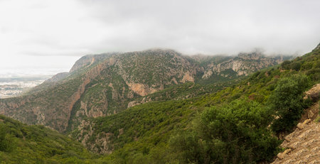 Majestic Djebel Zaghouan: Tunisia's Stunning Mountainの写真素材
