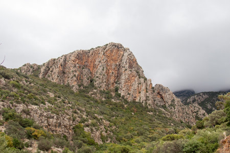 Majestic Djebel Zaghouan: Tunisia's Stunning Mountainの写真素材