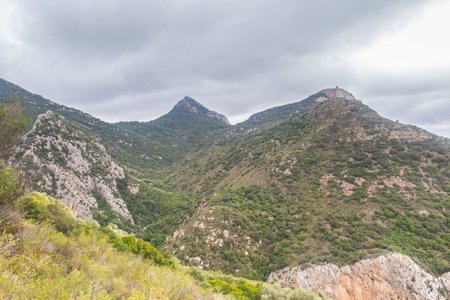Majestic Djebel Zaghouan: Tunisia's Stunning Mountainの写真素材