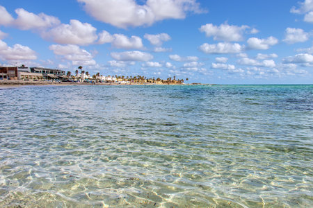 Zarzis Beach: Southern Tunisiaâs Coastal Beautyの写真素材