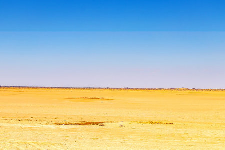 Sea Drought at Zarzis Salina, Southern Tunisiaの写真素材