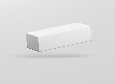 Face Mask Box Mockup Isolated on Background 3D Renderingの写真素材