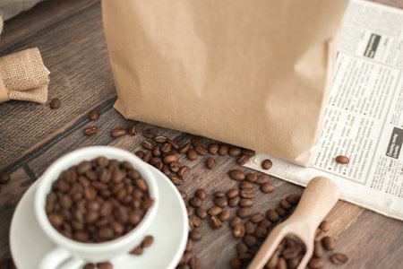 Coffee Visual Brand Identity Mockupの写真素材