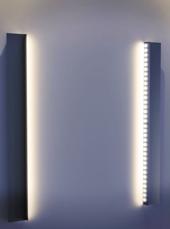 Indoor Wall Signage Mockup for Logoの写真素材