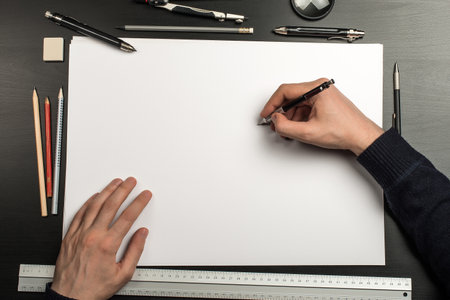 Hand Drawn Sketch Mockup for Branding.