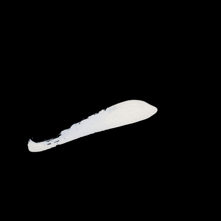 White brush strokes on black background zen styleの写真素材