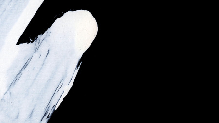 White brush strokes on black background zen styleの写真素材