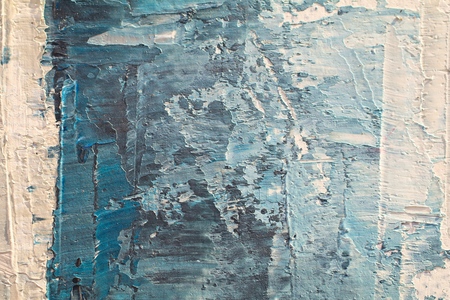 Oil Painting closeup texture background with  blue gray white colors, vivid colorful, creative for interesting backgroundsの写真素材