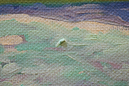 Oil Painting closeup texture background with brown, red, blue, gray, green, yellow, orange, white, purple, pink colors vivid colorful creativeの写真素材