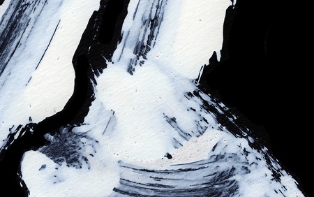 White expressive brush strokes for creative, innovative, interesting backgrounds in zen styleの写真素材