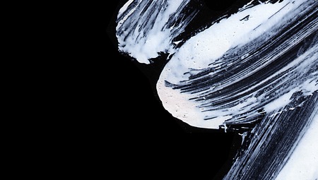 White expressive brush strokes for creative, innovative, interesting backgrounds in zen styleの写真素材