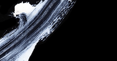 White expressive brush strokes for creative, innovative, interesting backgrounds in zen styleの写真素材