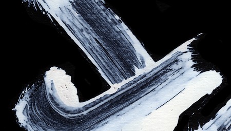 White expressive brush strokes for creative, innovative, interesting backgrounds in zen styleの写真素材