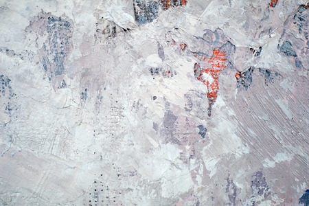 Painting closeup texture background with  pink, red, blue, gray, white  colors for vivid colorful creative backgrounds. Oil on canvas.の写真素材