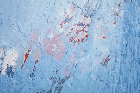 Oil Painting closeup texture background with  blue gray white colors vivid colorful creative...