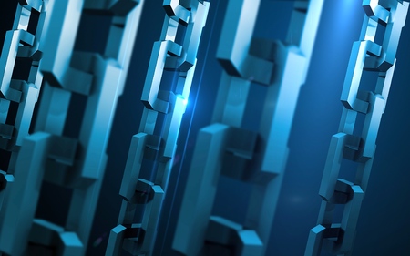 Block chain concept. Connections system and global datas exchange. For print, design, web, banners,...