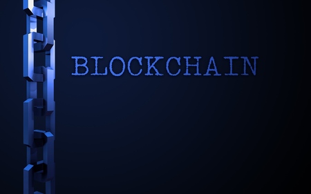 Block chain concept. Connections system and global datas exchange. For print, design, web, banners,...