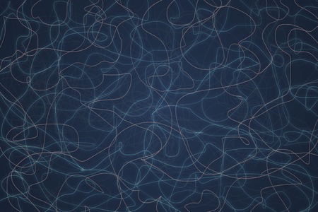 Abstract vivid lines and shapes design on dark background. Multicolored art background texture for...