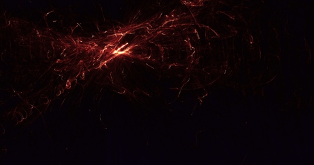 Abstract red light and laser beams, fractals  and glowing shapes  multicolored art background texture for imagination, creativity and design.の写真素材