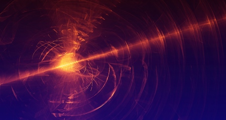 Abstract red light and laser beams, fractals  and glowing shapes  multicolored art background texture for imagination, creativity and design.の写真素材