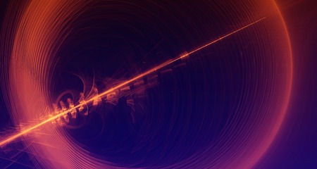 Abstract red light and laser beams, fractals  and glowing shapes  multicolored art background texture for imagination, creativity and design.の写真素材