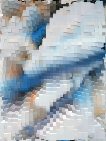 Colorful vivid cubes dynamic and vibrant background for interesting and creative ideas. Suitable for web and print.の写真素材
