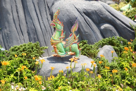 Himmapan animals statue, Sumeru Moutain  The religion in Brahma  Cremation of Her Royal Highness Princess Bejaratana at Sanam-Luang, Bangkok, Thailand の写真素材