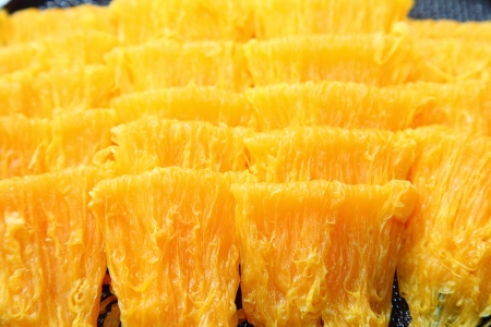 Thai native ancient dessert called    Foi Thong の写真素材