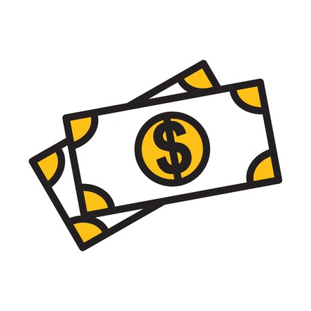 vector dollar iconのイラスト素材