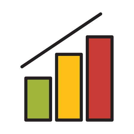 vector graph iconのイラスト素材