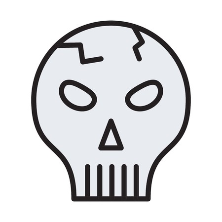 vector skull iconのイラスト素材