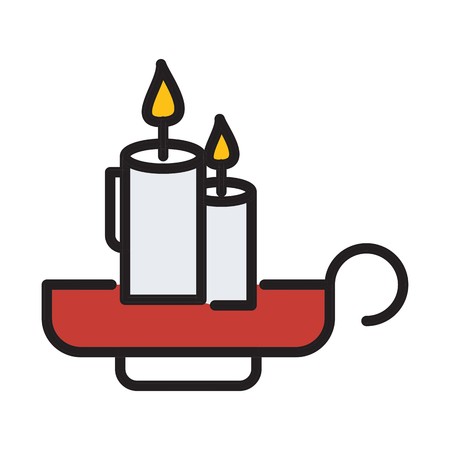 vector candles iconのイラスト素材