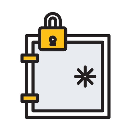 vector locker iconのイラスト素材