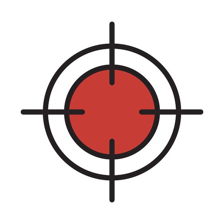 vector target iconのイラスト素材