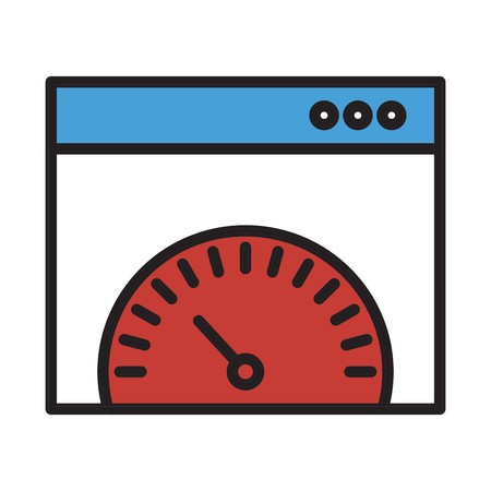 vector browser speed iconのイラスト素材