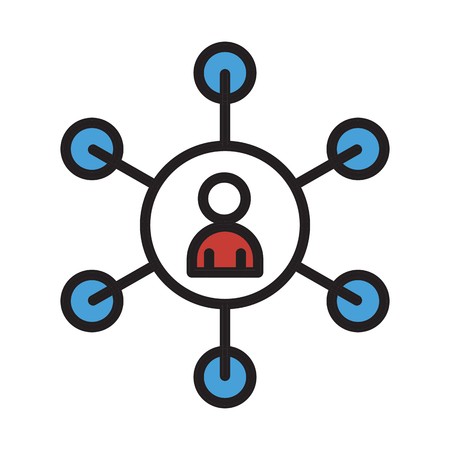 vector seo user iconのイラスト素材