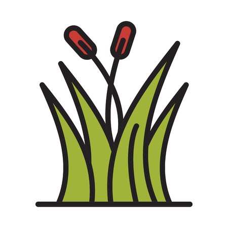 vector grass iconのイラスト素材