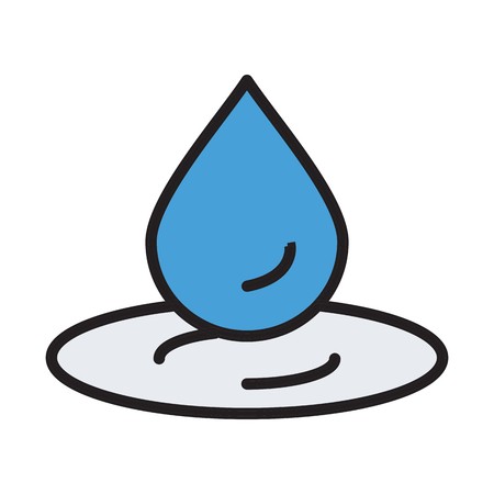 vector water drop iconのイラスト素材