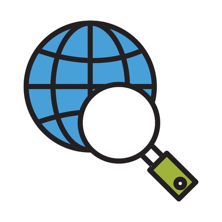 vector search iconのイラスト素材