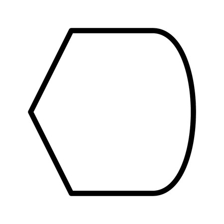 Vector Geometric Shape Iconのイラスト素材