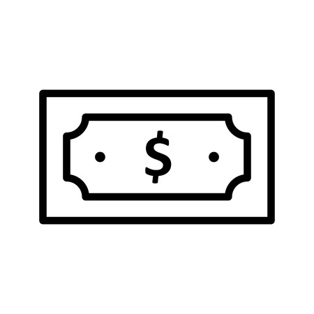 Vector Dollar Iconのイラスト素材