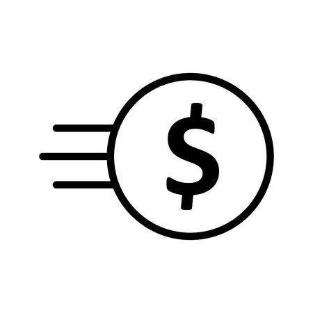 Vector Fast Coin Iconのイラスト素材