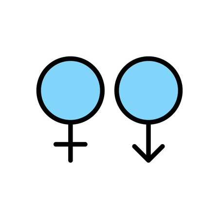 Vector Female And Male Iconのイラスト素材
